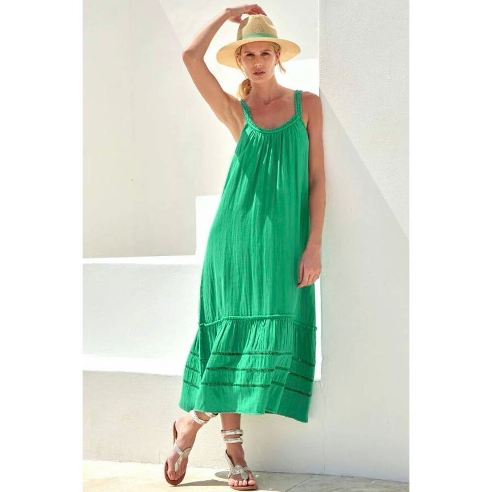 Aspiga The Frankie Midi Dress Gumdrop Green size Small Sleeveless
